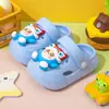 Pantuflas de Tiburón de Dibujos Animados para Niños, Nuevo Modelo de Verano para Niños y Niñas, Zuecos Suaves para Playa de Interior y Exterior