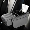 Reposabrazos universal para coche, alfombrilla elevada de cuero romboidal, ensanchada y gruesa, con espuma viscoelástica para el control central.