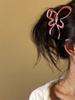Presilha de Cabelo Borboleta Degradê Y2K Feminina Nova Primavera 2024 Refinada Alto Padrão Presilha de Cabelo Parte de Trás da Cabeça Clipe de Tubarão para Cabelo