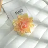 V 10cm Flor Artificial de Dahlia con Borde Quemado Arreglo Floral DIY Accesorios para Ropa Zapatos Accesorios para Fotografía Arreglo Floral