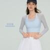 Top de Yoga Xiangyuan Falso Dos Piezas Secado Rápido Transpirable Chaleco de Yoga Ropa de Fitness Ropa Deportiva para Mujer Ropa de Yoga para Mujer Mangas Largas