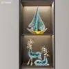 Ornamentos de Vela Suave Velheiro Luxo Acessível Sala de Estar de Alto Padrão Entrada Gabinete de TV Gabinete de Vinho Decorações Artesanato de Escritório