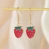 Aretes de fruta de simulación de caída de aceite Fruta Ping An mango piña limón aguacate aretes aretes joyería dopamina moda