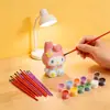 Pequenos Pincéis de Plástico com Cerdas, Vários Tamanhos de 4,8cm a 16,5cm, Adequados para Pintura DIY Infantil