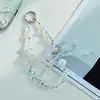 Cadena para Teléfono Móvil con Bola de Diamante de Cristal, Colgante para Bolso, Llavero, Correa de Muñeca para Teléfono de Estilo Coreano de Moda con Sentido de Diseño