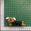 Nuevo Dibujo Animado Empalme Tira Larga Cabeza de Perro Oso DIY Forma de Perro Dachshund Pasador Accesorios para Maletas Ropa Accesorios