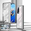 Funda plegable para teléfono Huawei matex2, color sólido, galvanizada, transparente, con bisagras, cobertura total, resistente a caídas, 5 g