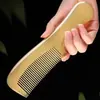 Peine de Tendón de Vaca para Hombres y Mujeres con Cabello Largo, Adecuado para Cabello Liso, Portátil, Antiestático, Anticaída del Cabello, Peine para Llevar