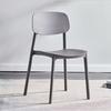 Silla de plástico con respaldo para adultos, mesa de comedor sencilla, silla de plástico gruesa, moderna y sencilla, taburete de escritorio, silla de comedor nórdica para el hogar