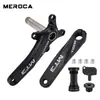 Juego de bielas huecas integradas MEROCA para bicicleta de montaña 104BCD, plato único de dientes positivos y negativos, para modificación de bicicleta