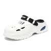 Tamancos de EVA masculinos de verão transfronteiriços, sandálias de sola grossa para casa e interior, sandálias slip-on masculinas para praia e atividades ao ar livre