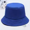 Sombrero de Pescador de Algodón Puro Bordado con Logo Personalizado para Mujeres y Hombres, Amarillo de Verano de Doble Cara de Moda Estilo Coreano Versátil Protector Solar Sombrero Tipo Cubo Japonés