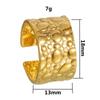 Anillo de acero de titanio con apertura tridimensional y presión de aceite, con diseño de nicho de joyería de acero inoxidable de moda transfronteriza.