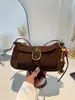 Bolsa de ombro retrô de alta qualidade para mulheres, nova coleção 2026, bolsa de mão de luxo nicho, bolsa de ombro, bolsa transversal para o outono/inverno