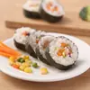 Molde para sushi de rollo grueso rollo grande también molde para bolas de arroz de rollo comercial DIY algas Laver herramientas de cocina para cocinar arroz horneado