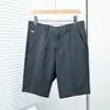 Pantalones Casuales, Shorts de Seda Helada de Verano, Pantalones de Vestir Anti-Arrugas para Hombre, Shorts Rectos Frescos y Transpirables de Alta Elasticidad en Cuatro Direcciones