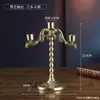 Adorno de Candelabro Retro de Hierro Forjado Europeo Sala de Estar Comedor Decoración de Atmósfera para Cena a la Luz de Velas Decoraciones Creativas para el Hogar