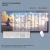 Mouse Pad de Tecla de Atalho Fresco e Estiloso, Mouse Pad Pequeno para Jogos, Descanso de Pulso para Teclado de Computador de Escritório Extra Grande e Fofo, Tapete de Mesa