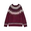 Popular Europeu Cruzamento de Fronteiras Tamanho Grande Suéter Jacquard Fair Isle Masculino Atmosfera de Natal Roupa Externa Fábrica Atacado