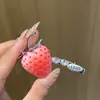 Pinza para el Cabello de Fresa Linda Juguetona Pinza de Pato Dulce Frutal Estilo Girly Pinza para Mechas Rebeldes Pinza Exquisita Versátil para Mujeres