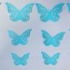 Pegatinas de Pared de Mariposa Hueca 3D Transfronterizas Láser Coloridas Realistas Tridimensionales Mariposa Decoración del Hogar Pegatinas de Pared