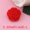 Camélia rosa com flocagem acessórios de resina diy pacote de material para capa de celular grampo de cabelo caixa de armazenamento adesivo