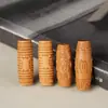 Abalorio de Barril con Mantra de Seis Caracteres "Cien Bendiciones" de Sándalo, Accesorio Creativo DIY para Manualidades, Colgante para Hombres y Mujeres, Adorno para Cadena de Teléfono Móvil
