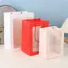 Sacola de Presente, Transparente, Luxo Leve, Sensação de Alta Qualidade, Bolsa Tote, Sacola de Presente Pronta, Sacola para Embalagem de Flores e Bonecas, Sacola de Presente para Lembrancinhas
