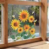 Brup Adesivos de Janela Estilo Fresco Natural Eletrostáticos de Cor Única e Lado Igual Sem Cola Decoração de Vidro de Janela de Quarto e Varanda
