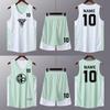 Conjunto de Uniforme de Baloncesto de Doble Cara Estilo Americano para Niños al por Mayor, Incluye Camiseta y Pantalones de Doble Cara, Pantalones de Longitud hasta la Rodilla de una Cara de Secado Rápido y Transpirables