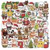 Adesivos de Decoração de Natal Adesivo para Geladeira Capinha de Celular Copo de Água Layout de Cena Adesivo de PVC Adesivo Impermeável