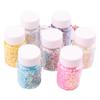 Lentejuelas para decoración de uñas de estrella de 4 mm, color mágico dorado de 4 puntas, cuentas de estrella, material de relleno para masilla de cristal