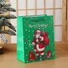 Saco de Embalagem de Natal Transfronteiriço Cartão Branco Criativo Feriado Papai Noel Bolsa de Mão Saco de Embalagem para Presente Atacado