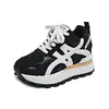 Zapatos para mujer que aumentan la altura 8CM, novedad otoño 2026, versátiles, antideslizantes, para viaje, estilo coreano, suela gruesa, zapatillas deportivas casuales para mujer