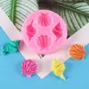 Molde de Silicone para Decoração com Epóxi de Cristal de Estrela do Mar Concha Vieira Transfronteiriça, Molde para Artesanato de Micro paisagem de Gesso