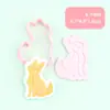Serie de Animales de Alivio Moldes para Estampar y Cortar Galletas DIY con Diseño de Prensa 3D Realista, Imprescindible para Hornear