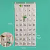 Bolsa de almacenamiento para cuerda de saltar de jardín de infantes Bolsa de almacenamiento para colgar en la pared del aula Bolsa de almacenamiento para toalla de sudor Lienzo de clase escolar Bolsa colgante para teléfono móvil y artículos varios