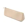 Bolsa de Almacenamiento Multifuncional para Papelería y Herramientas de Belleza, Elegante, Sencilla, de Gama Alta, Gran Capacidad, Estuche de Silicona con Cremallera para Lápices