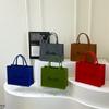 Bolsa de fieltro de gran capacidad con texto impreso, bolsa de fieltro para estudiante, bolsa de celebridad de internet, logotipo de empresa, fabricante mayorista de bolsos