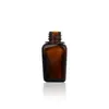 Botella Cuadrada Clásica de Aceite Esencial para Té Botella Gotero de Vidrio Botella Vacía de Sérum Botella de Empaque para Cuidado de la Piel