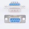 Db9 duas fileiras nove pinos string oral conector DB9 plug RS232 cabeça de fio de solda serial cabeça macho fêmea PLC