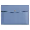 Bolsa para Arquivos A4 Bolsa Personalizada de Couro para Armazenamento de Documentos Pasta Grande Capacidade Espessada Impermeável Bolsa para Conferências de Negócios