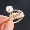 Anillo de espiga de trigo ajustable más vendido transfronterizo, incrustación de zirconia de alta gama de nicho, joyería de lujo ligero, a la moda, simple y versátil