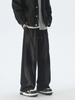 Pantalones Casuales Pesados Estilo Americano para Hombre Invierno Forrados de Felpa Espesados Diseño Cleanfit Pantalones de Barrido Holgados Dosis Pantalones Largos