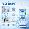 Kineshinex Spray Refrescante de Verano Cuidado de la Ropa Refresca, Desodoriza y Proporciona una Sensación Refrescante Cómoda, Adecuado para Deportes al Aire Libre y Viajes