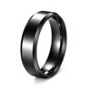 Suministro transfronterizo moda simple anillo de acero inoxidable para hombre de 6MM joyería popular europea y americana fábrica de origen venta al por mayor