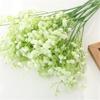 Gypsophila Simulada, Decoración de Boda para Novia, Ramo de Mano, Tacto PU, Goma Suave Gypsophila de Tres Puntas, Flor Artificial Ins