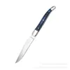 Cuchillo para bistec con mango de madera, cubertería estilo occidental, cuchillo estilo occidental de acero inoxidable, cuchillo para bistec dentado, cuchara sopera, tenedor