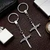 Llavero de Cruz de Clavos Transfronteriza Llavero Creativo Personalizado Colgante de Metal Colgante para Mochila de Estudiante Venta al por Mayor