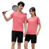 Traje Deportivo de Camiseta Nueva con Cuello Redondo para Hombres y Mujeres 2026, Seda de Hielo de Secado Rápido, Estilo Delgado de Verano, Se Puede Agregar Impresión de Logo